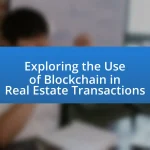 Exploring the Use of Blockchain in Real Estate Transactions