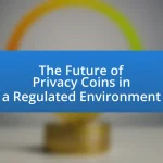 The Future of Privacy Coins in a Regulated Environment