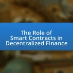 The Role of Smart Contracts in Decentralized Finance