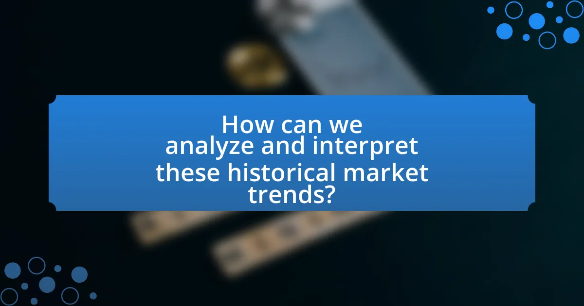 How can we analyze and interpret these historical market trends?