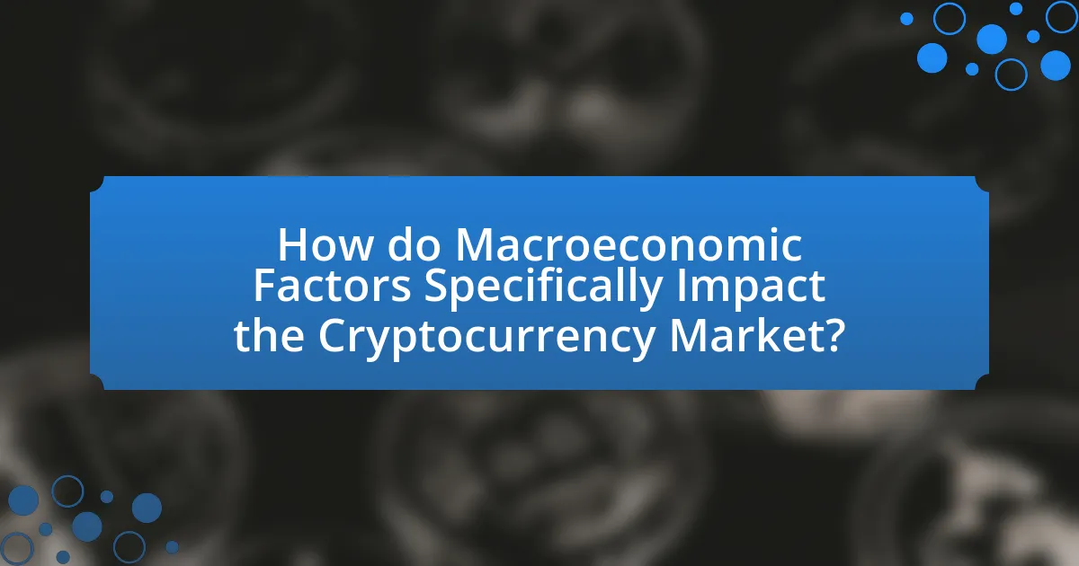 How do Macroeconomic Factors Specifically Impact the Cryptocurrency Market?