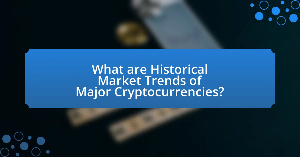 What are Historical Market Trends of Major Cryptocurrencies?