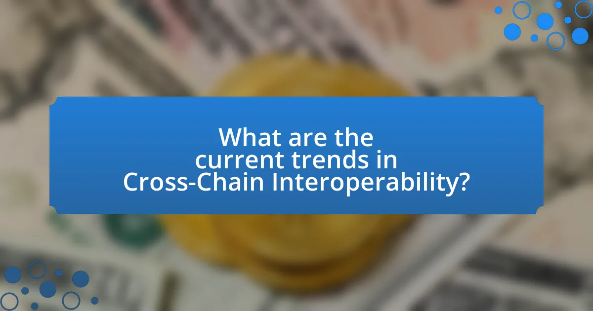 What are the current trends in Cross-Chain Interoperability?