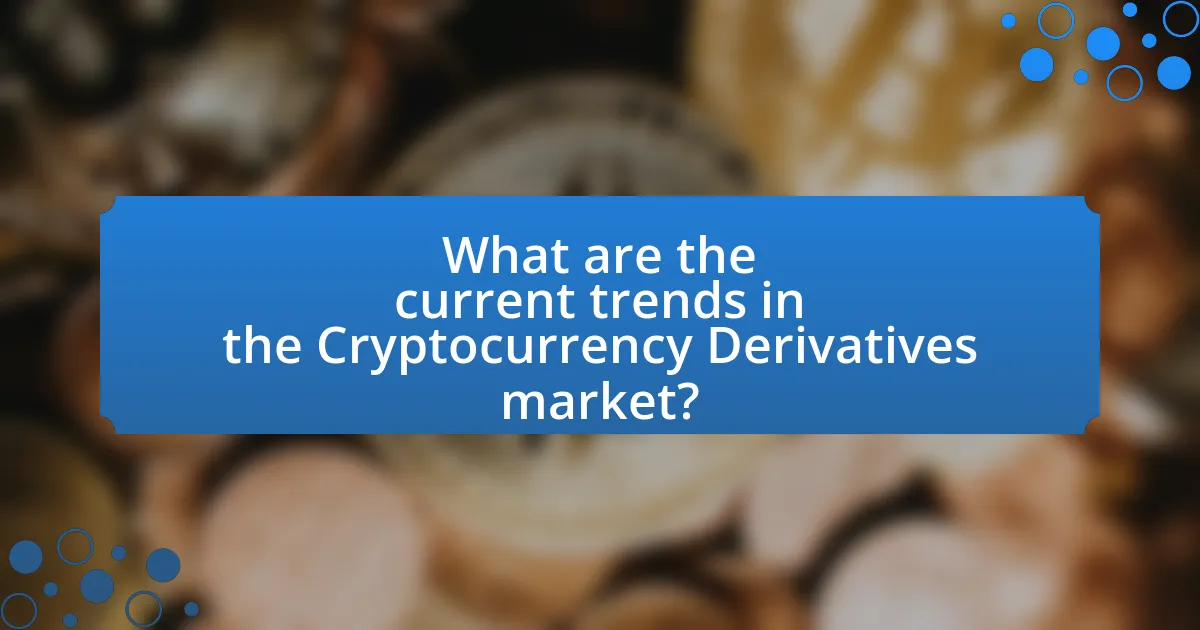 What are the current trends in the Cryptocurrency Derivatives market?