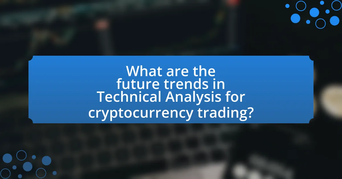 What are the future trends in Technical Analysis for cryptocurrency trading?